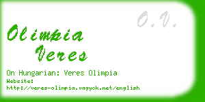 olimpia veres business card